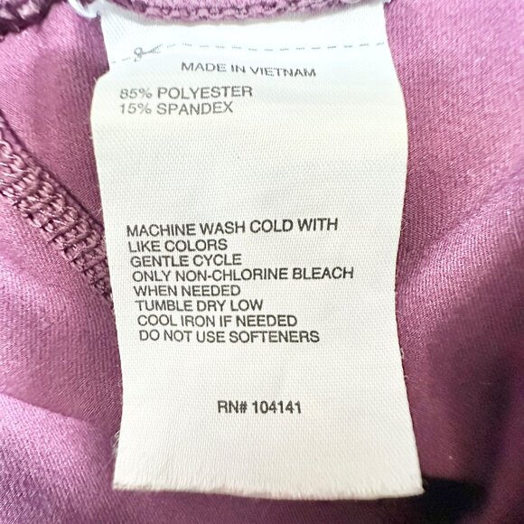 DSG Leggings Womens Large Maroon and Pink Colorblock Athletic Workout Gear - Picture 4 of 8